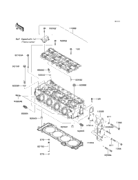 2012 Kawasaki JET SKI ULTRA 300X (JT1500HCF) Cylinder Head