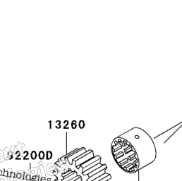 2008 Kawasaki ZZR600 (ZX600J8F) Transmission | Babbitts Kawasaki
