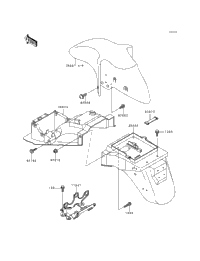 1997 Kawasaki NINJA ZX-6 (ZX600-E5) Fenders | PartsFish.com