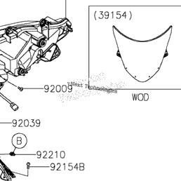 2021 Kawasaki Ninja ZX-6R (US) (ZX636HMFNN) Cowling | Babbitts