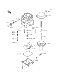 2000 Kawasaki NINJA 250R (EX250-F14) Carburetor Parts | Babbitts