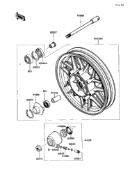 1989 Kawasaki VOYAGER XII (ZG1200-B3) Front Hub | Babbitts
