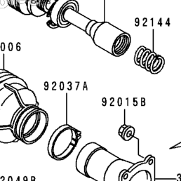 1989 Kawasaki BAYOU 300 4X4 (KLF300-C1) Drive Shaft (Rear