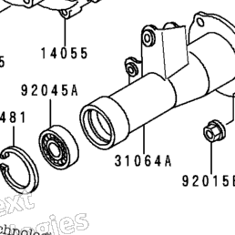 1989 Kawasaki BAYOU 300 4X4 (KLF300-C1) Drive Shaft (Rear