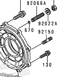 1989 Kawasaki BAYOU 300 4X4 (KLF300-C1) Drive Shaft (Rear