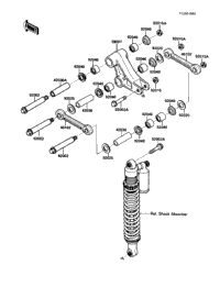 1988 Kawasaki KX250 (KX250-F1) Rear Suspension | Babbitts