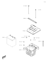 2023 Kawasaki Mule PRO-MX EPS LE (KAF700CPFNN) Battery | Babbitts
