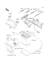 1993 Kawasaki BAYOU 220 (KLF220-A6) Chassis Electrical Equipment