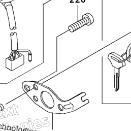 2000 Kawasaki NINJA ZX-12R (ZX1200-A1) Ignition Switch/Locks