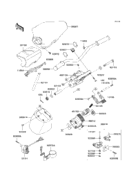 水上オートバイ用 Kawasaki ULTRA250X'08 OEM section (Handlebar) parts Used [K1660-23] s-l400.jpg