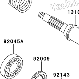1995 Kawasaki BAYOU 220 (KLF220-A8) Front Bevel Gear | Babbitts