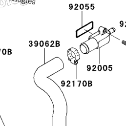 2000 Kawasaki NINJA ZX-9R (ZX900-E1) Radiator | Babbitts Kawasaki