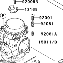 2007 Kawasaki NINJA 250R (EX250F7F) Carburetor | Babbitts Kawasaki