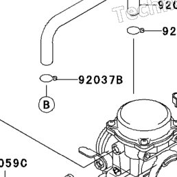 2007 Kawasaki NINJA 250R (EX250F7F) Carburetor | Babbitts Kawasaki