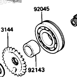 1991 Kawasaki ZX-11 (ZX1100-C2) Transmission | Babbitts Kawasaki