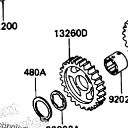 1991 Kawasaki ZX-11 (ZX1100-C2) Transmission | Babbitts Kawasaki