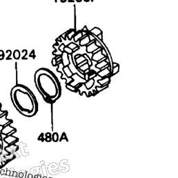 1991 Kawasaki ZX-11 (ZX1100-C2) Transmission | Babbitts Kawasaki