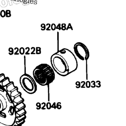 1991 Kawasaki ZX-11 (ZX1100-C2) Transmission | Babbitts Kawasaki