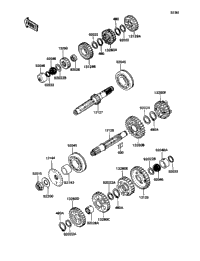 1992 Kawasaki ZX-11 (ZX1100-C3) Transmission | Sea-Doo Warehouse