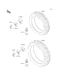 1995 Kawasaki NINJA ZX-11 (ZX1100-D3) Tires | CarolinaCycle