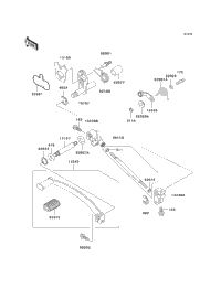 2008 Kawasaki VULCAN 500 LTD (EN500C8F) Gear Change Mechanism