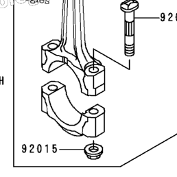 1997 Kawasaki NINJA 500 (EX500-D4) Crankshaft | Babbitts Kawasaki