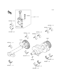 1997 Kawasaki NINJA 500 (EX500-D4) Crankshaft | Babbitts Kawasaki