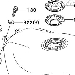 1999 Kawasaki NINJA ZX-9R (ZX900-C2) Fuel Tank | Babbitts Kawasaki