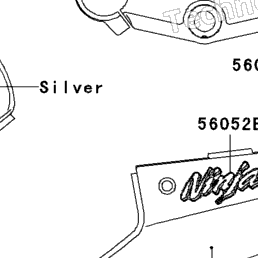 2003 Kawasaki NINJA ZX-12R (ZX1200-B2) Decals (Silver)(B2)(Cn