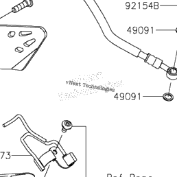 2024 Kawasaki Ninja ZX-6R ABS (ZX636JRFBN) Rear Master Cylinder