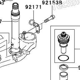 2004 Kawasaki NINJA ZX-6R (ZX636-B2) Front Fork | Babbitts