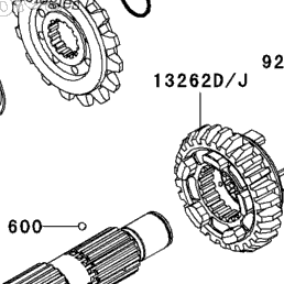 2007 Kawasaki NINJA ZX-6R (ZX600P7F) Transmission | Babbitts