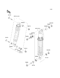 2004 Kawasaki KFX700 (KSV700-A1) Shock Absorber(S) | Babbitts