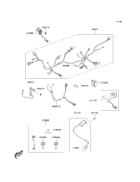 2008 Kawasaki KFX90 (KSF90A8F) Chassis Electrical Equipment