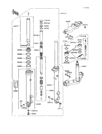 1994 Kawasaki VOYAGER XII (ZG1200-B8) Front Fork | Babbitts