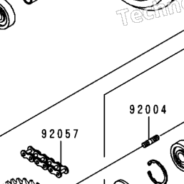 1996 Kawasaki VULCAN 800 (VN800-A2) Rear Wheel/Chain | Babbitts