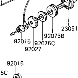 1983 Kawasaki LTD Shaft (KZ750-F1) Turn Signals | Babbitts
