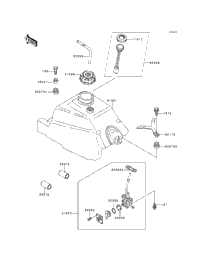 1990 Kawasaki BAYOU 300 4X4 (KLF300-C2) Fuel Tank | Ultimate Cycle