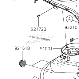2019 Kawasaki Z125 PRO (BR125JKFA) Fuel Tank | Babbitts Kawasaki