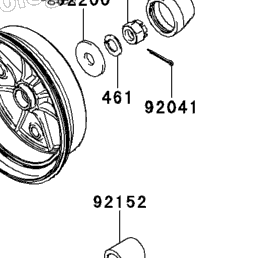 2012 Kawasaki MULE 4010 DIESEL 4X4 (KAF950FCF) Rear Hubs/Brakes