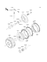 2003 Kawasaki ZR-7S (ZR750-H3) Clutch | CyclePartsNation