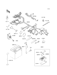 1999 Kawasaki NINJA ZX-7R (ZX750-P4) Chassis Electrical Equipment
