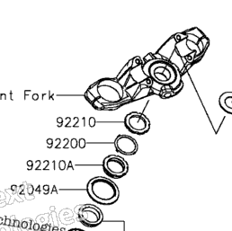 2014 Kawasaki Z1000 ABS (ZR1000GEF) Frame | Babbitts Kawasaki