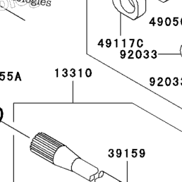 thumbnail image 2 of Caltric Front Propeller Drive Shaft Yoke (2-Pack) For Kawasaki Bayou 300 KLF300C 4X4 1989-2005 2 of 5