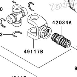 1999 Kawasaki BAYOU 300 4X4 (KLF300-C11) Drive Shaft (Front