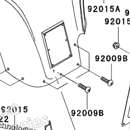 2005 Kawasaki PRAIRIE 360 4X4 (KVF360-C3) Front Fender(S