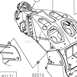 2016 Kawasaki NINJA ZX-14R ABS (ZX1400JGF) Fuel Tank(Jgf/Jhf