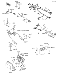あページ Kawasaki Motorcycle 1994 OEM Parts Diagram for Ignition