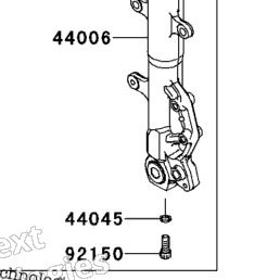 2013 Kawasaki NINJA 300 ABS (EX300BDF) Front Fork | PartsPitstop.com