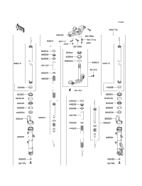 R13 クロスオハ クロッフト シンス R13W2048 D274A 2013 Kawasaki NINJA 300 ABS (EX300BDF) Front Fork | Babbitts